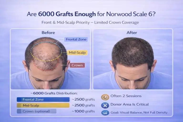 Are-6000-Grafts-Enough-For-Norwood-Scale-6-768X512 6000 Grafts Hair Transplant Turkey – Cost – Before And After Hair Restoration Excellence You Can Trust