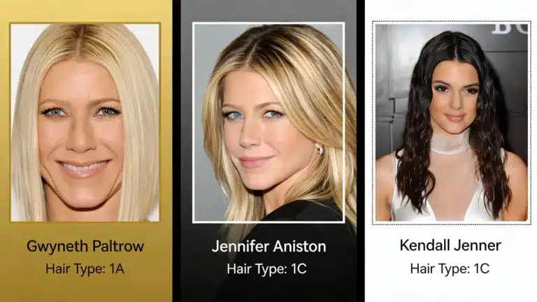 Celebrity-Hair-Types-768X432 Type 1 Hair Explained: 1A, 1B, 1C Texture, Care &Amp; Curl Potential Hair Restoration Excellence You Can Trust